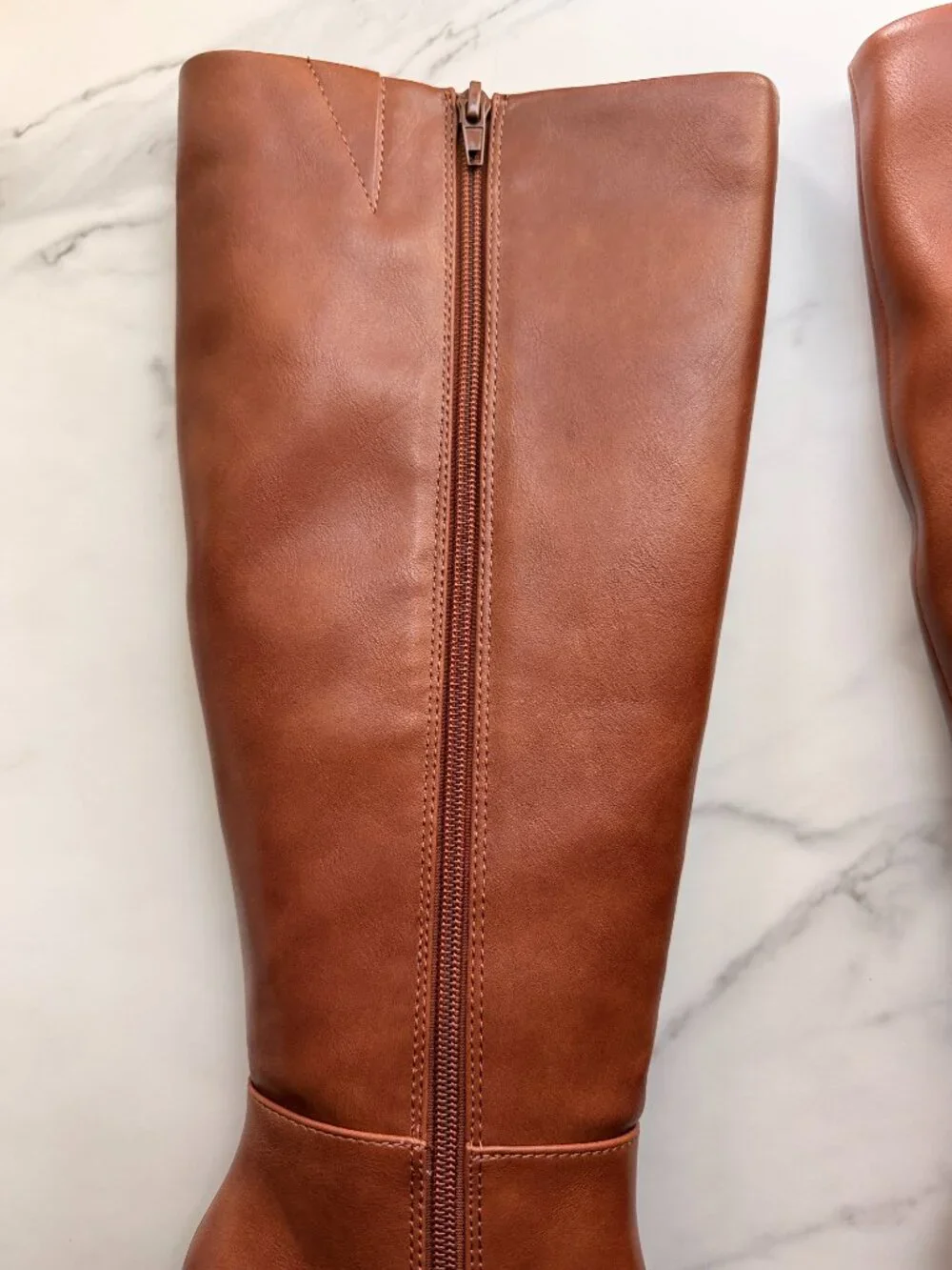 Unisa Unlanna-J Knee High Women’s Boots Sz 8 Cognac Brown Block Heel Retail $115